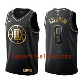 NBA Los Angeles Clippers Trikot Danilo Gallinari 8 Nike Schwarz Golden Edition Swingman - Herren